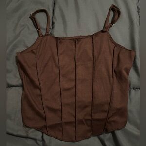 🎁5/$25🎁 Corset style crop top, Size Medium